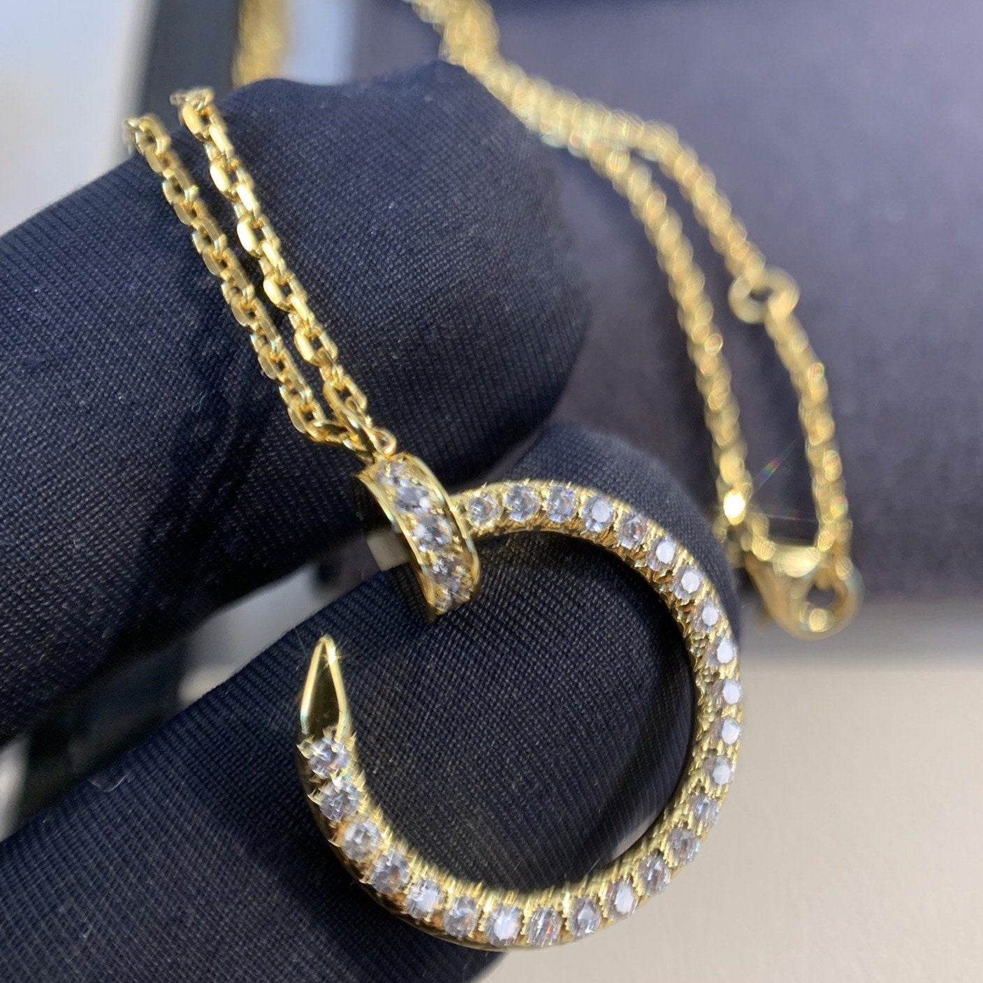 [Royal]JUSTE NECKLACE GOLD DIAMONDS