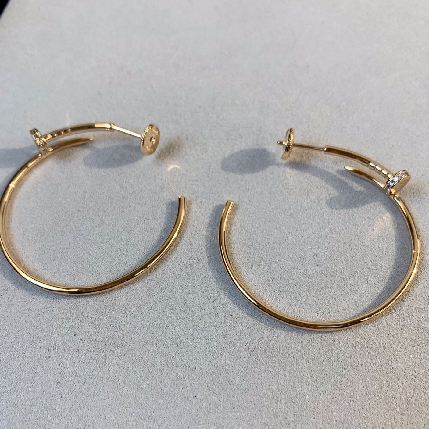 [Royal]JUSTE EARRINGS GOLD DIAMONDS 1.8MM