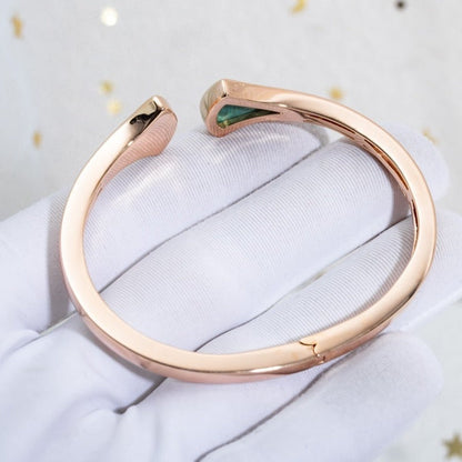 [Royal]DREAM BRACELET OPEN MALACHITE PINK GOLD