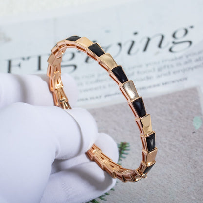 [Royal]SERPENTI BRACELET PINK GOLD ONYX