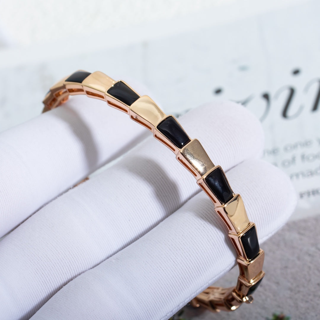 [Royal]SERPENTI BRACELET PINK GOLD ONYX