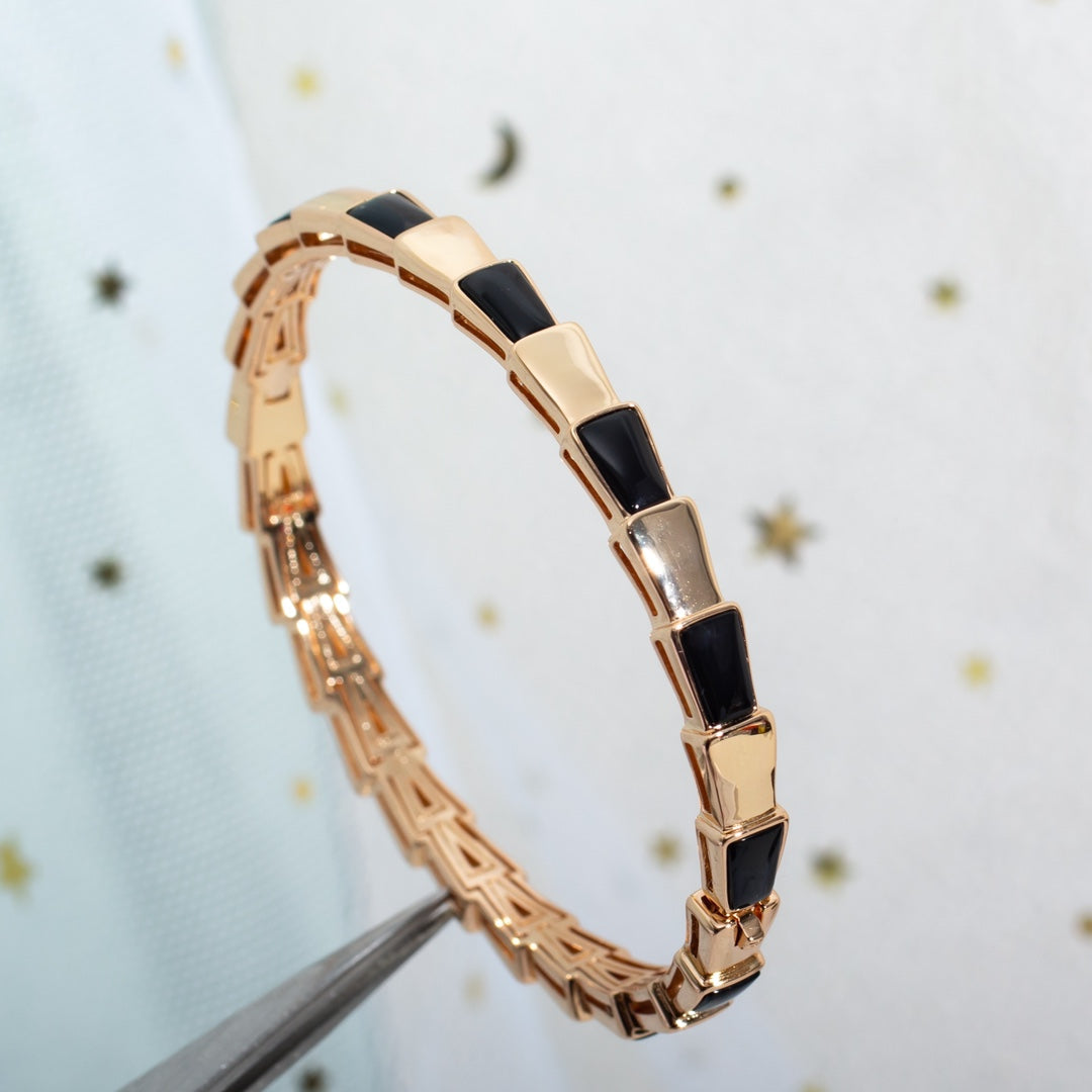 [Royal]SERPENTI BRACELET PINK GOLD ONYX