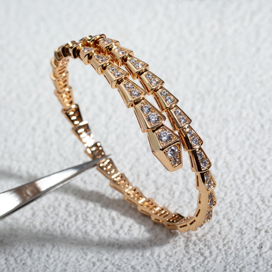 [Royal]SERPENTI BRACELET 6.8MM PINK GOLD DIAMOND