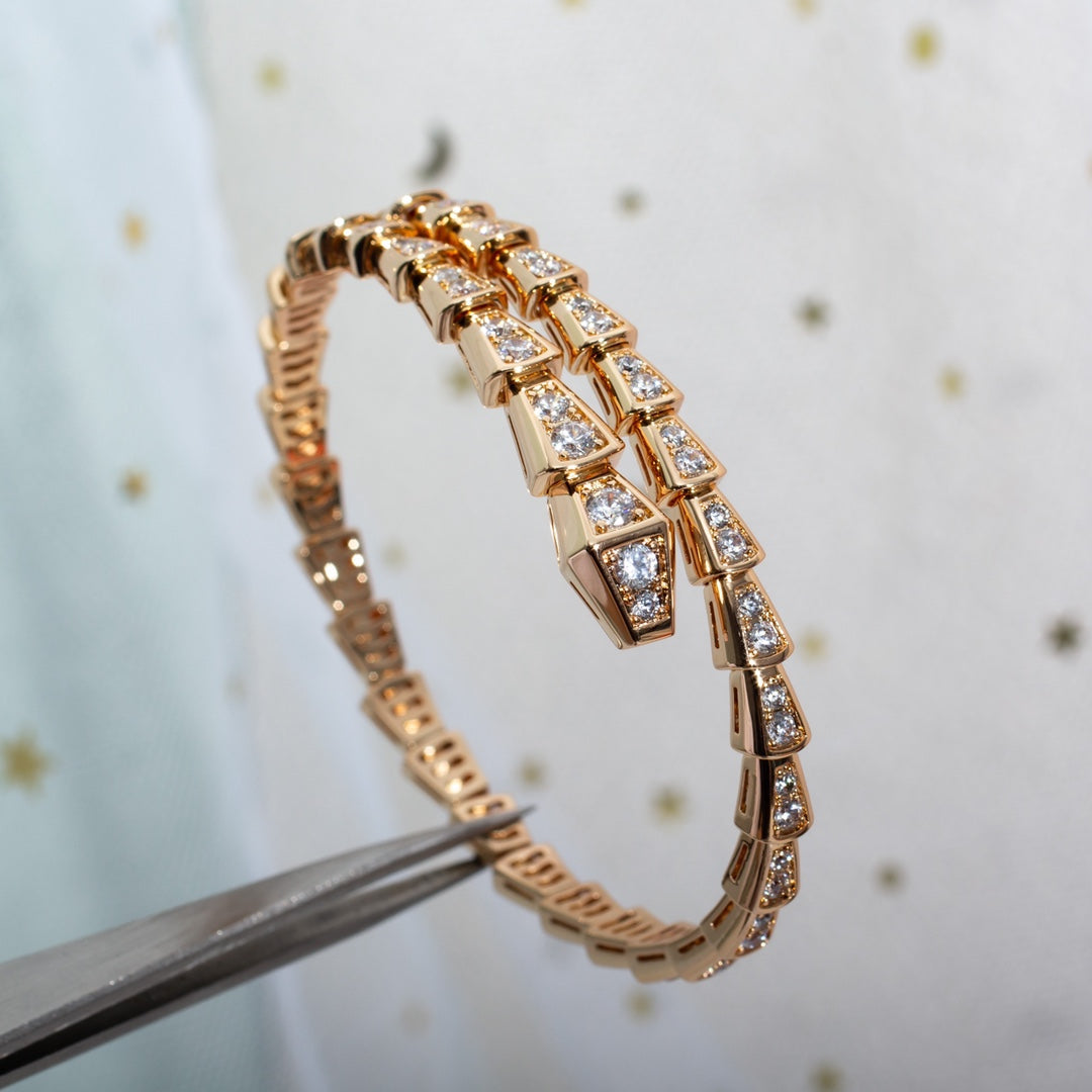 [Royal]SERPENTI BRACELET 6.8MM PINK GOLD DIAMOND