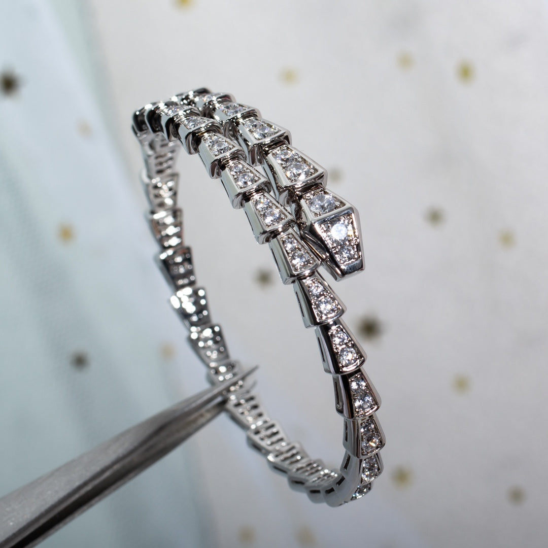 [Royal]SERPENTI BRACELET 6MM SILVER DIAMOND