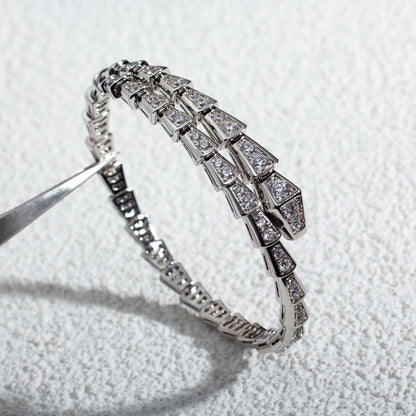 [Royal]SERPENTI BRACELET 6MM SILVER DIAMOND