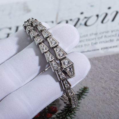 [Royal]SERPENTI BRACELET 6MM SILVER DIAMOND