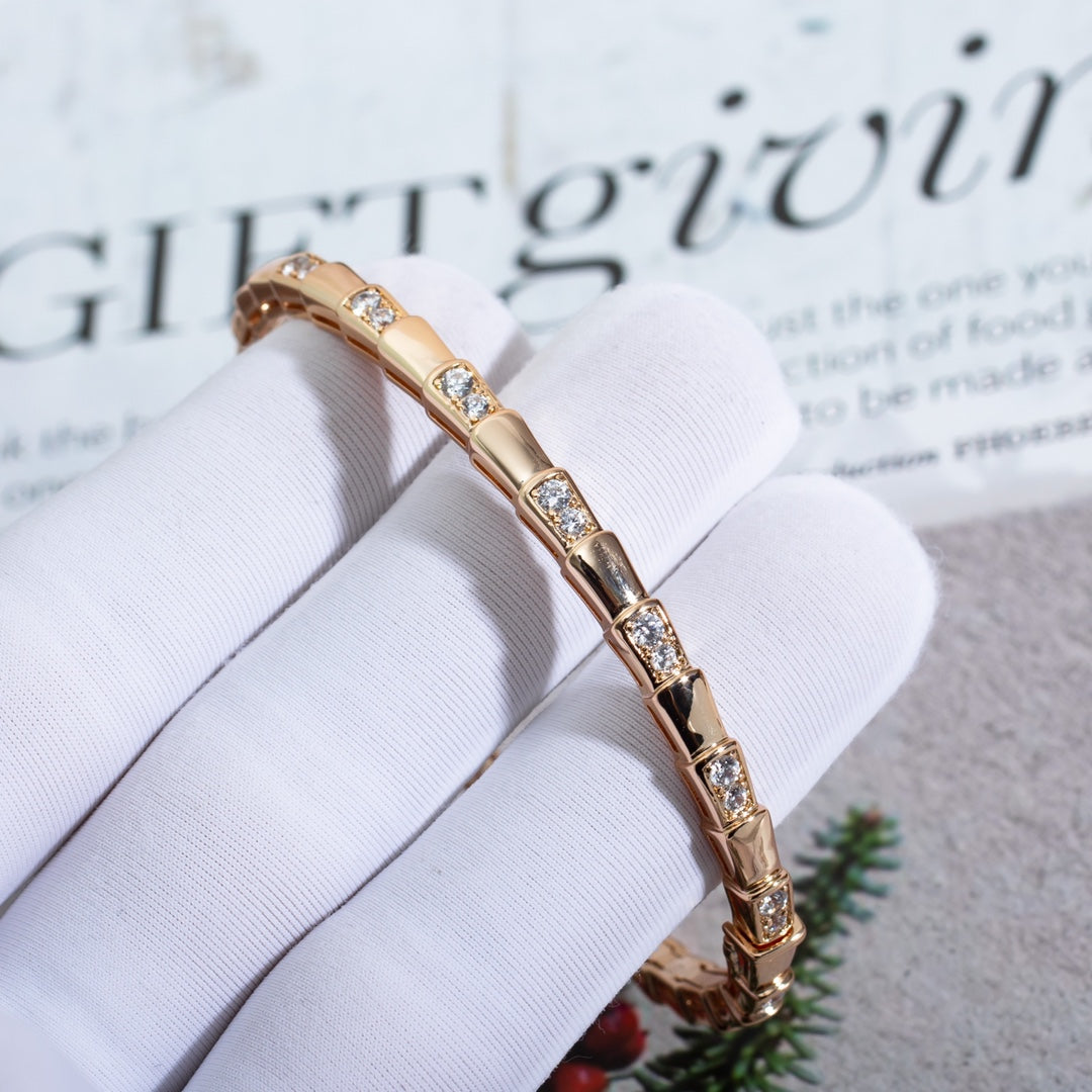 [Royal]SERPENTI BRACELET PINK GOLD DIAMOND