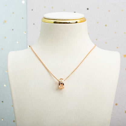 [Royal]PARENTESI NECKLACE PINK GOLD