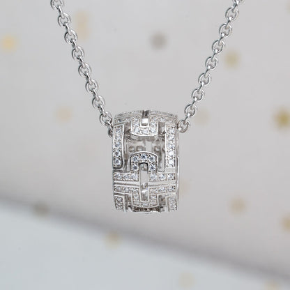 [Royal]PARENTESI NECKLACE SILVER DIAMOND