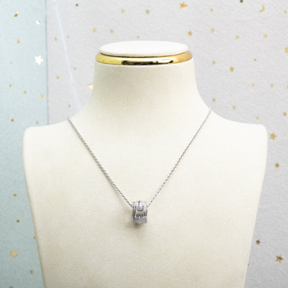 [Royal]PARENTESI NECKLACE SILVER DIAMOND