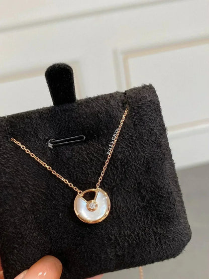 [Royal]AMULETTE ROSE GOLD MOP NECKLACE