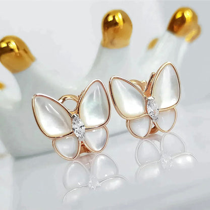 [Royal]BUTTERFLY MOP DIAMOND EARRINGS