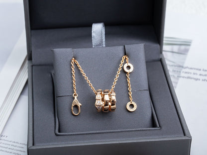 [Royal]SERPENTI PINK GOLD NECKLACE DIAMOND