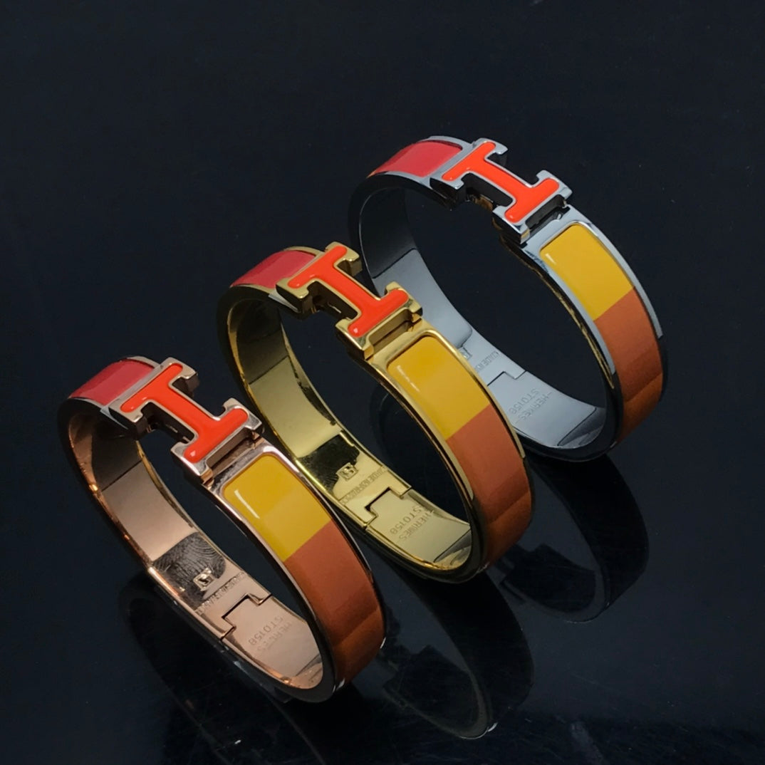 [Royal]H BRACELET ORANGE RAINBOW CERAMIC