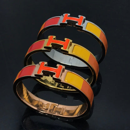 [Royal]H BRACELET ORANGE RAINBOW CERAMIC