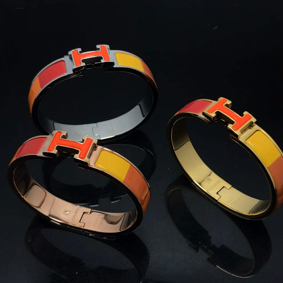 [Royal]H BRACELET ORANGE RAINBOW CERAMIC