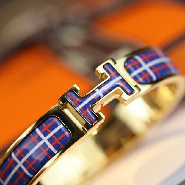 [Royal]H TARTAN BRACELET 12MM