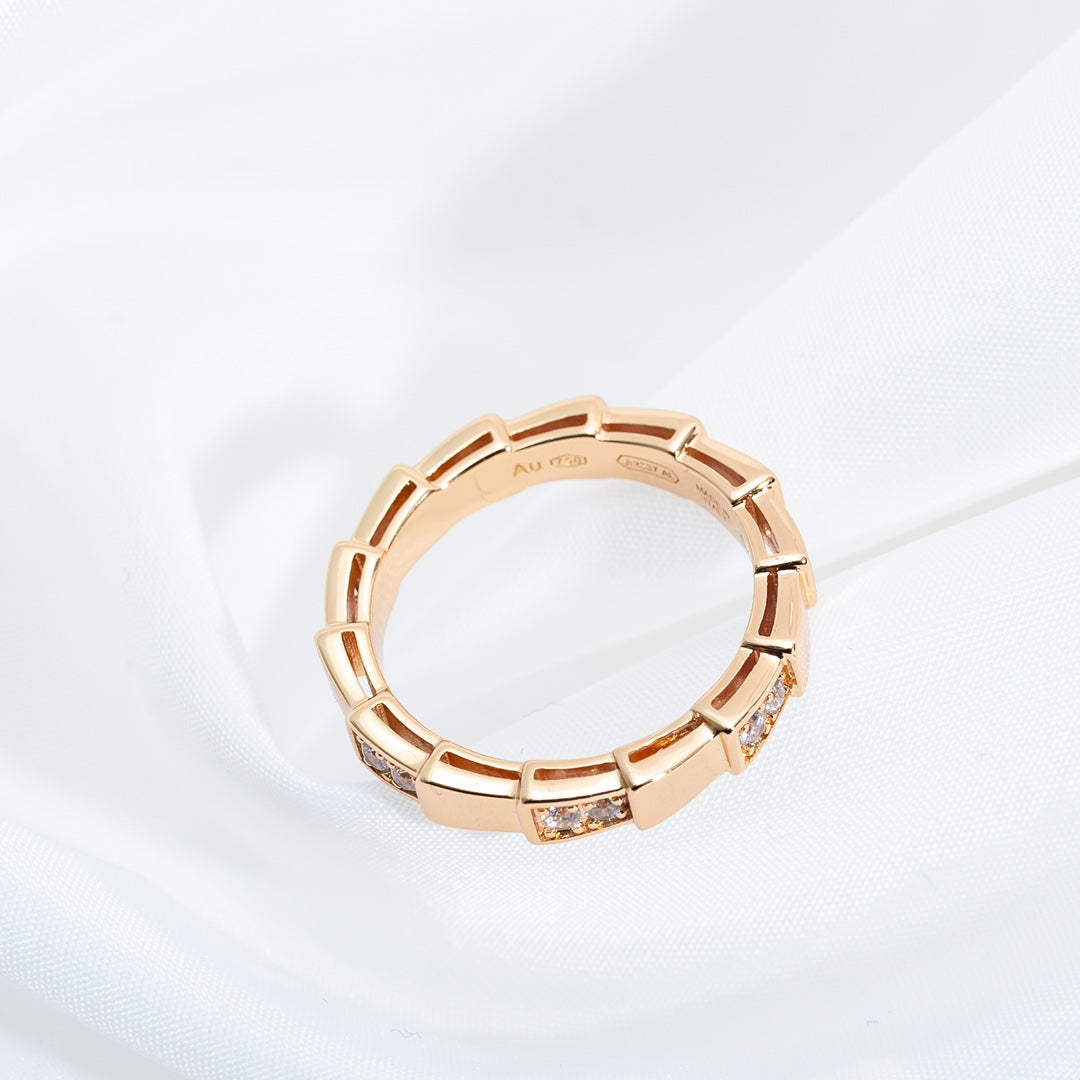 [Royal]SERPENTI RING PINK GOLD  3MM