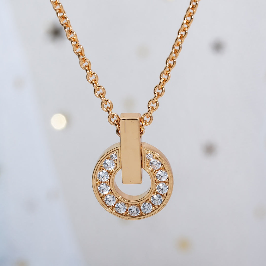 [Royal]GARI NECKLACE PINK GOLD DIAMOND