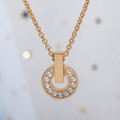 [Royal]GARI NECKLACE PINK GOLD DIAMOND