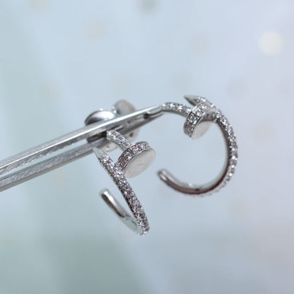 [Royal]JUSTE EARRINGS 12.75MM SILVER DIAMOND