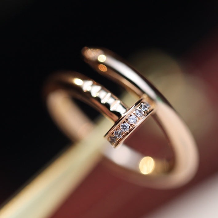 [Royal]JUSTE RING 2.65MM PINK GOLD DIAMOND