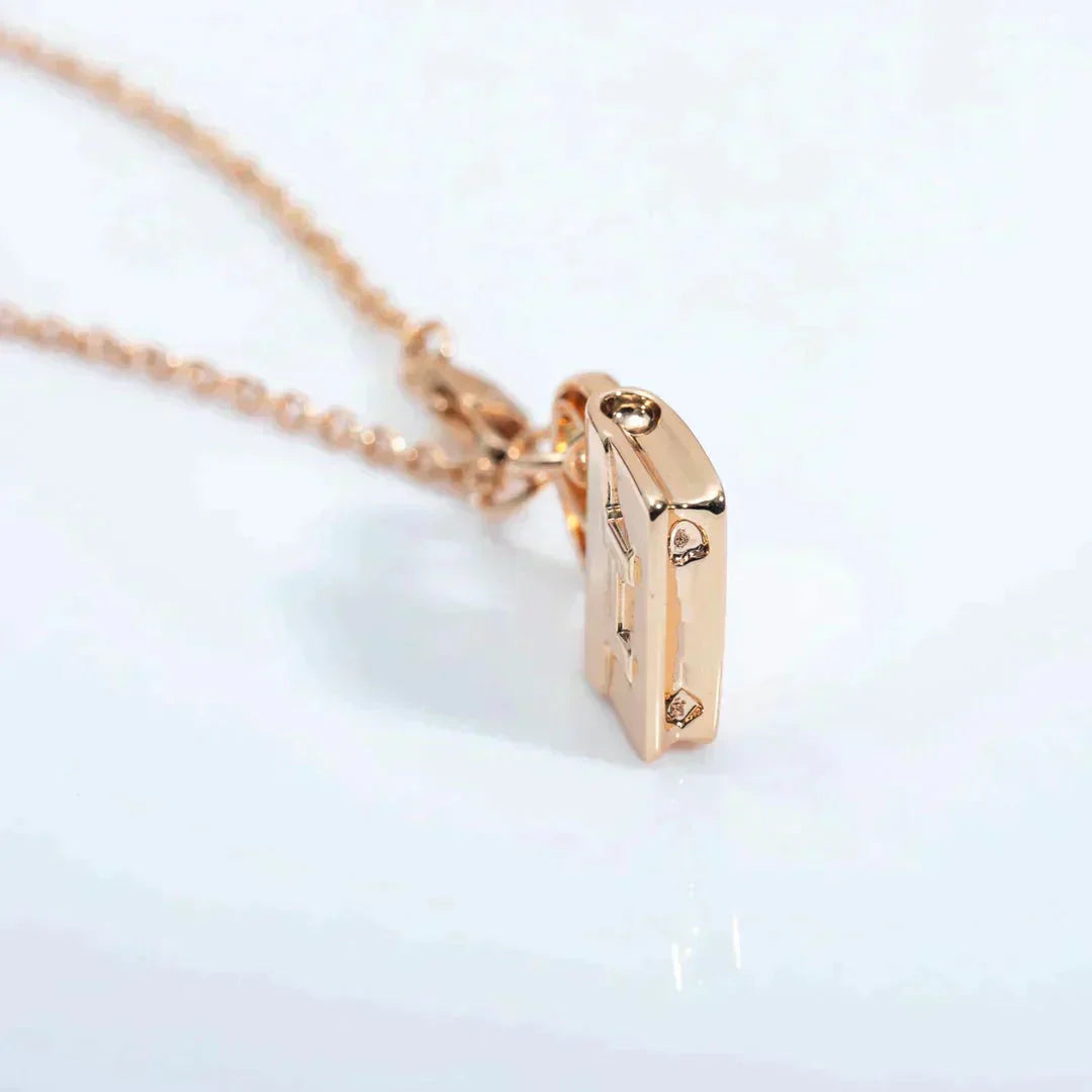 [Royal]AMULETTE PEDANT ROSE GOLD NECKLACE