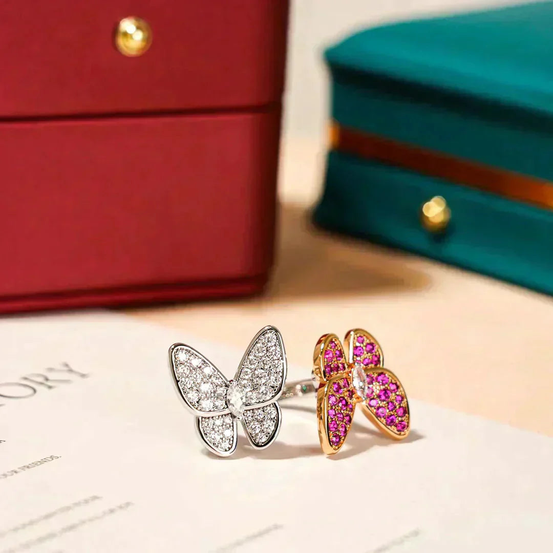 [Royal]TWIN BUTTERFLY DIAMOND RING