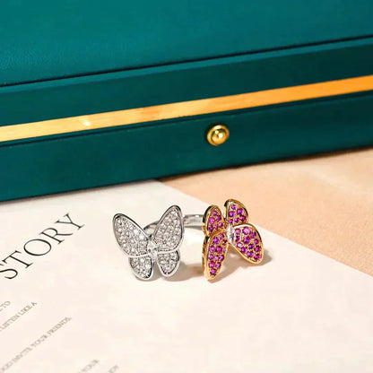 [Royal]TWIN BUTTERFLY DIAMOND RING