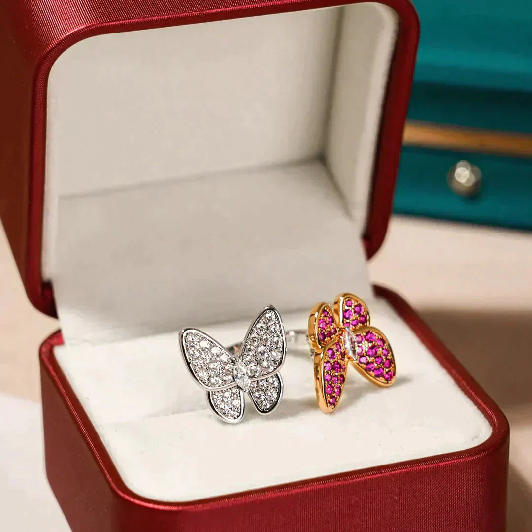 [Royal]TWIN BUTTERFLY DIAMOND RING