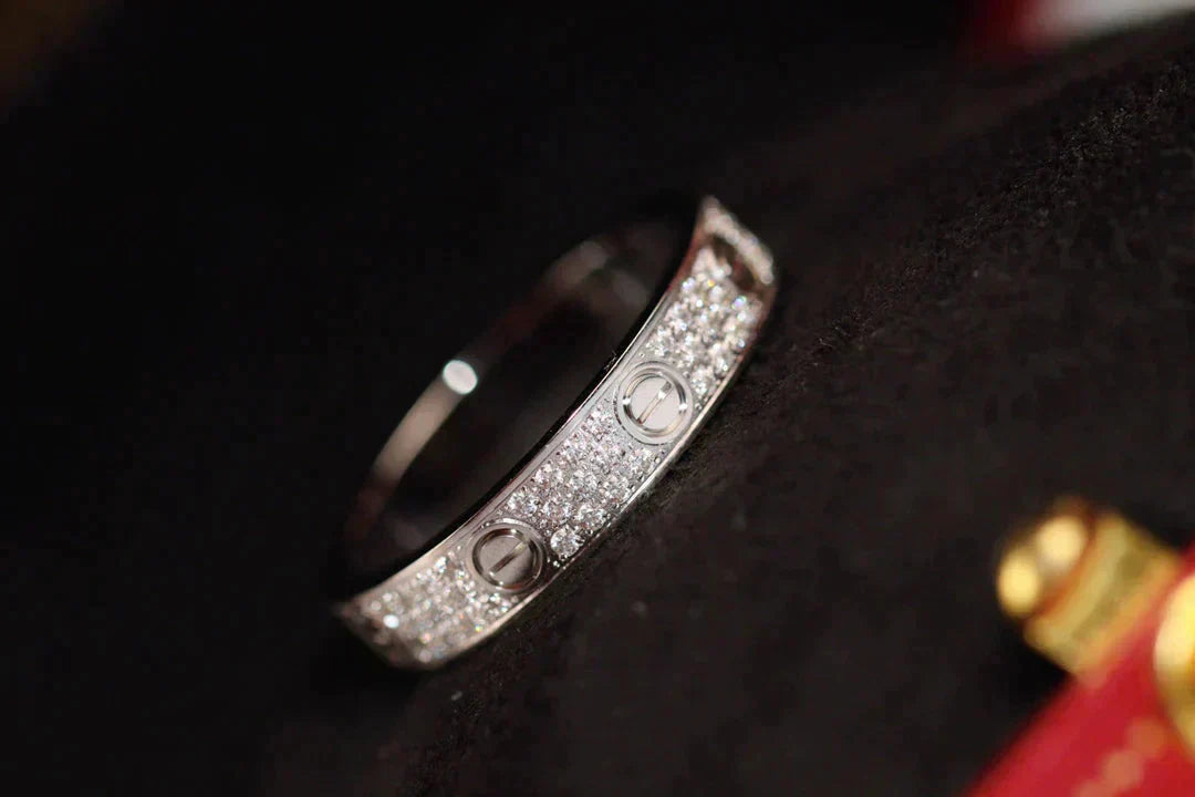 [Royal]LOVE RING 3.6MM DIAMOND PAVED