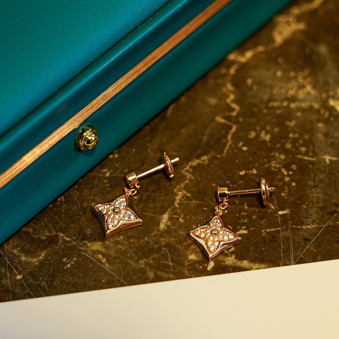 [Royal]STAR DIAMONDS EARRINGS GOLD