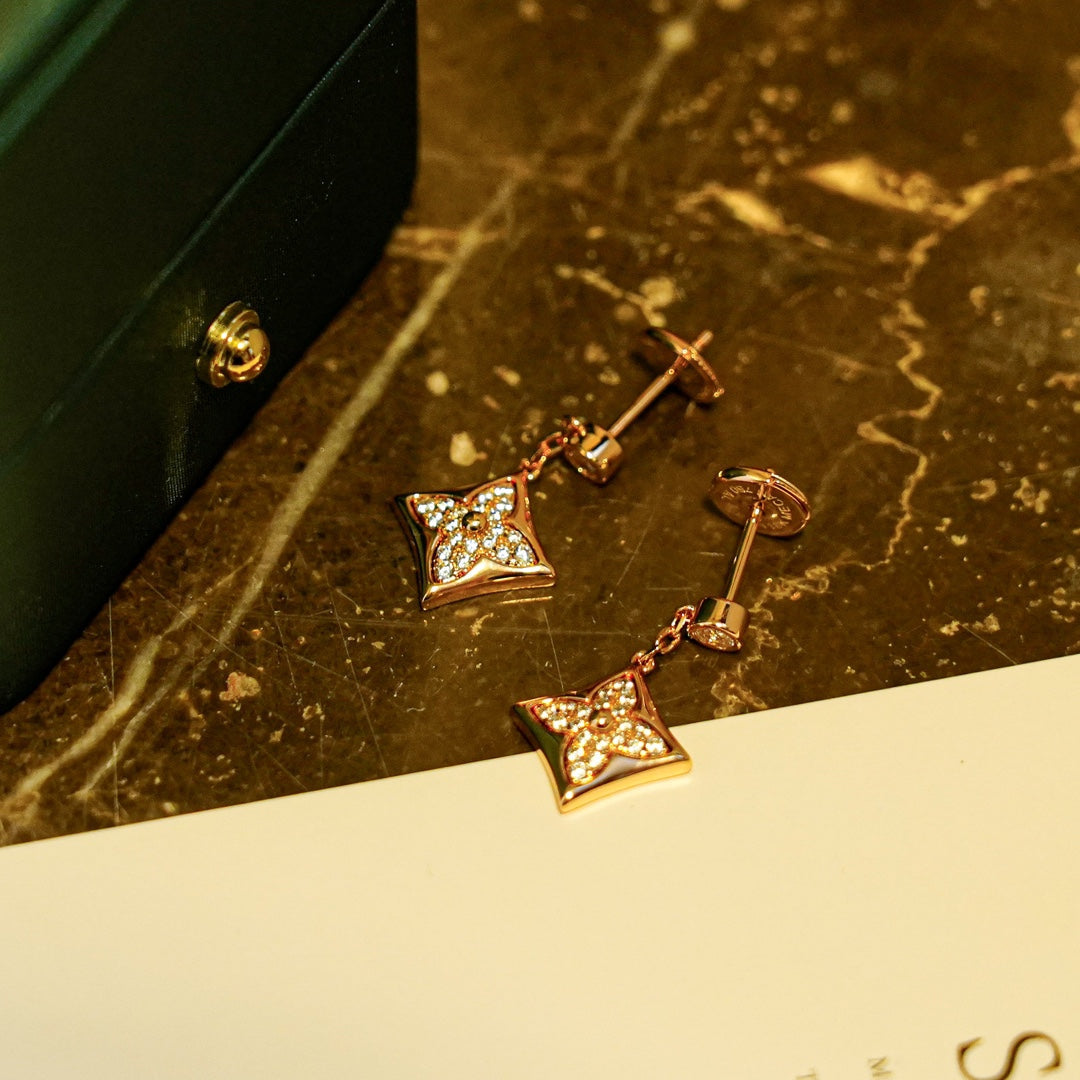 [Royal]STAR DIAMONDS EARRINGS GOLD