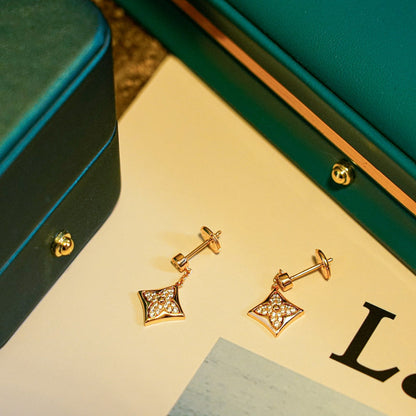 [Royal]STAR DIAMONDS EARRINGS GOLD