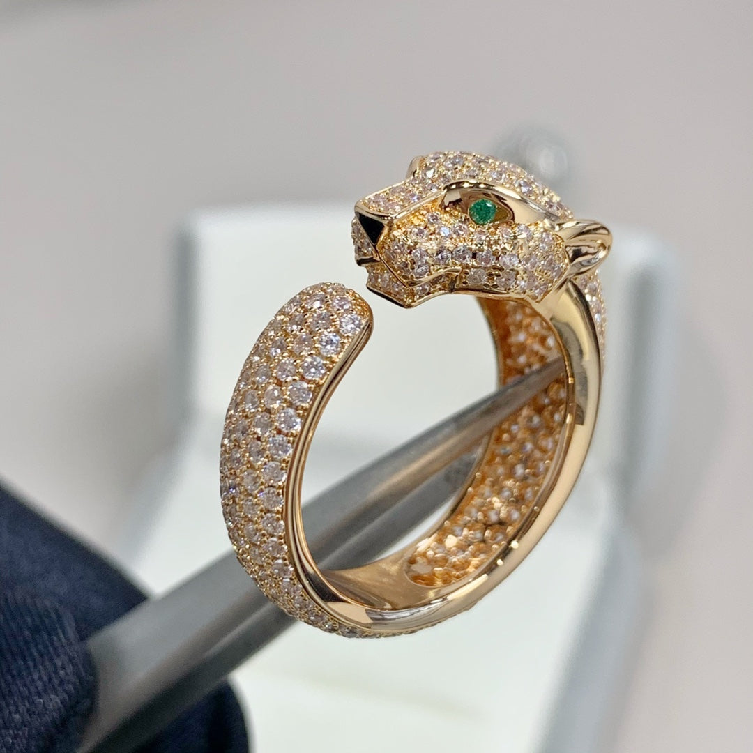 [Royal]PANTHERE PINK GOLD DIAMOND RING