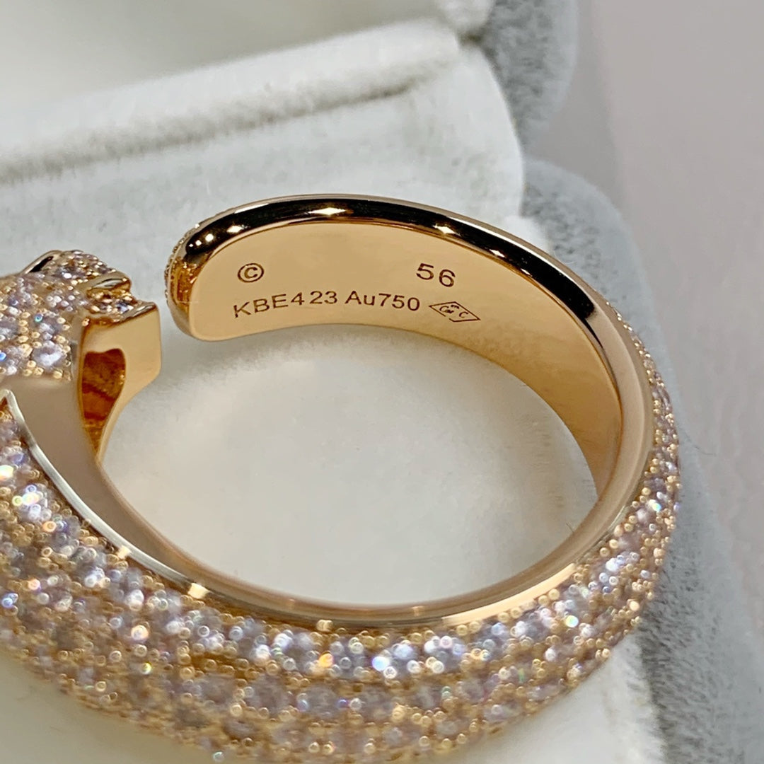 [Royal]PANTHERE PINK GOLD DIAMOND RING