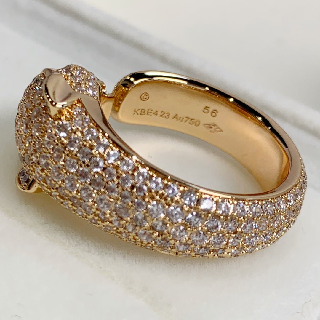 [Royal]PANTHERE PINK GOLD DIAMOND RING