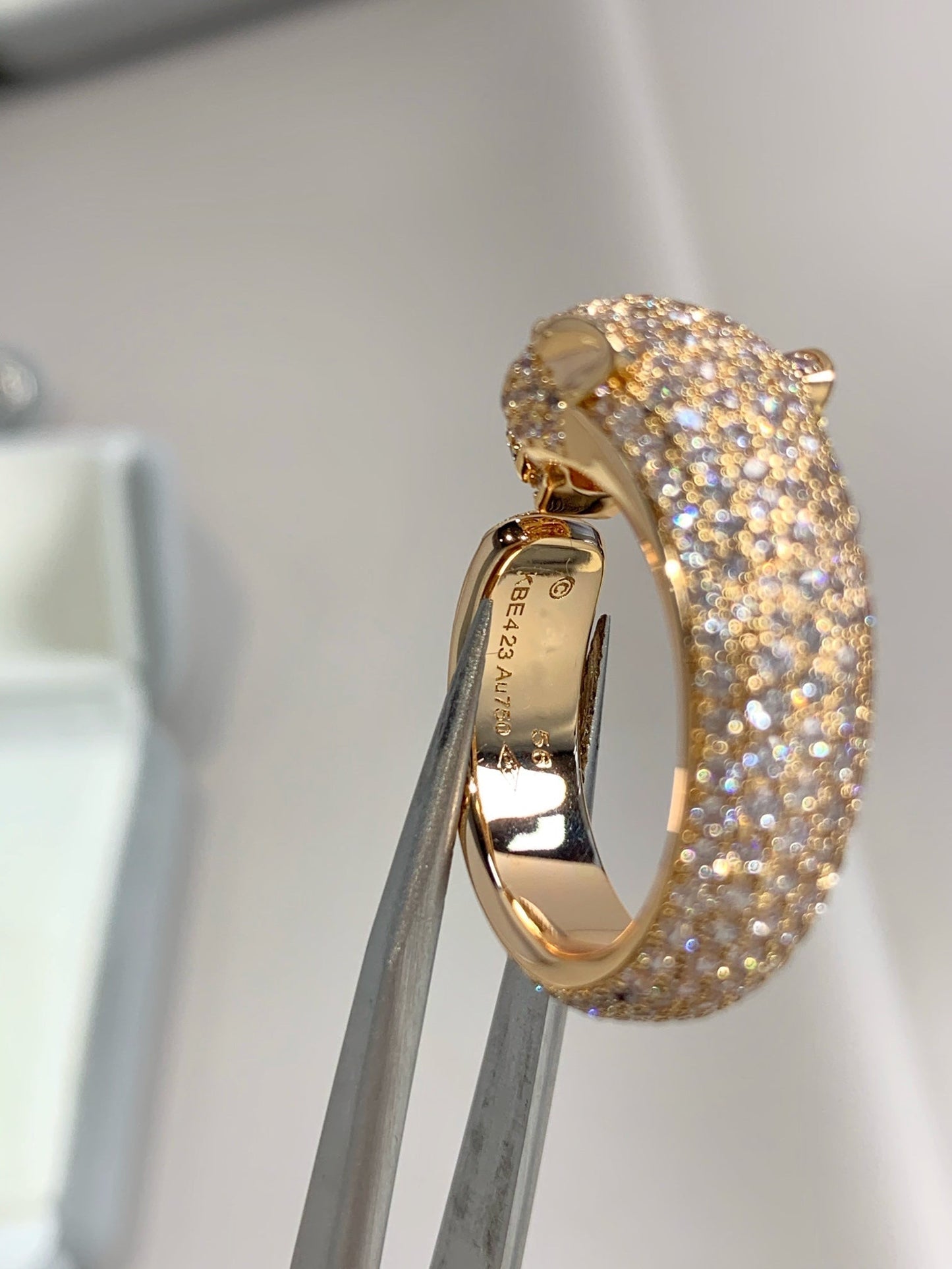 [Royal]PANTHERE PINK GOLD DIAMOND RING