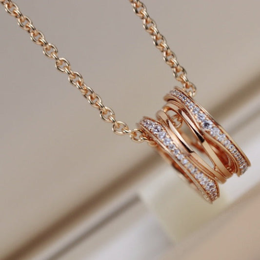 [Royal]ZERO 1 PINK GOLD NECKLACE