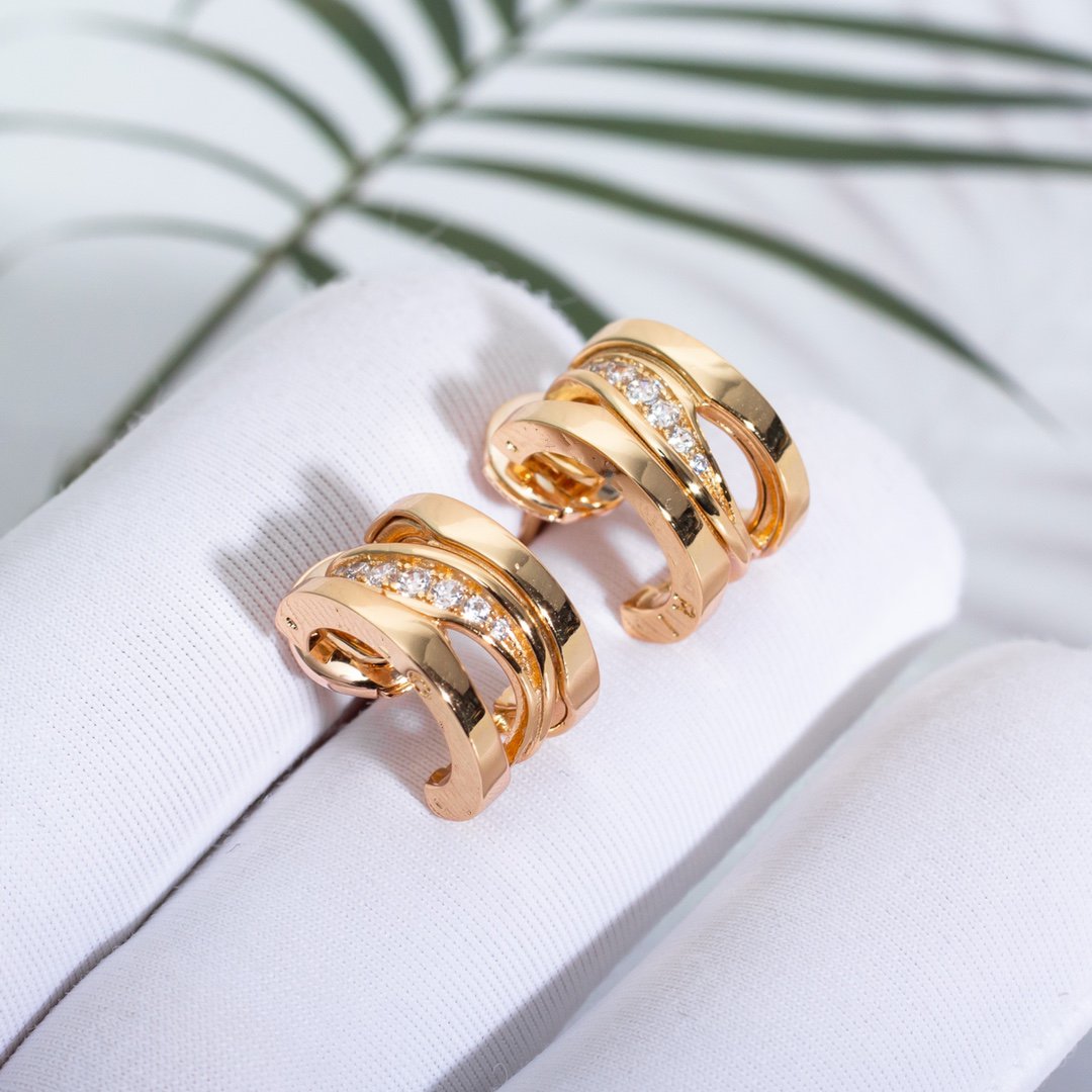 [Royal]ZERO 1 PINK GOLD DIAMONDS EARRINGS