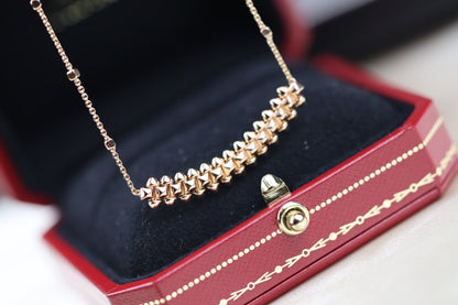 [Royal]CLASH PINK GOLD NECKLACE