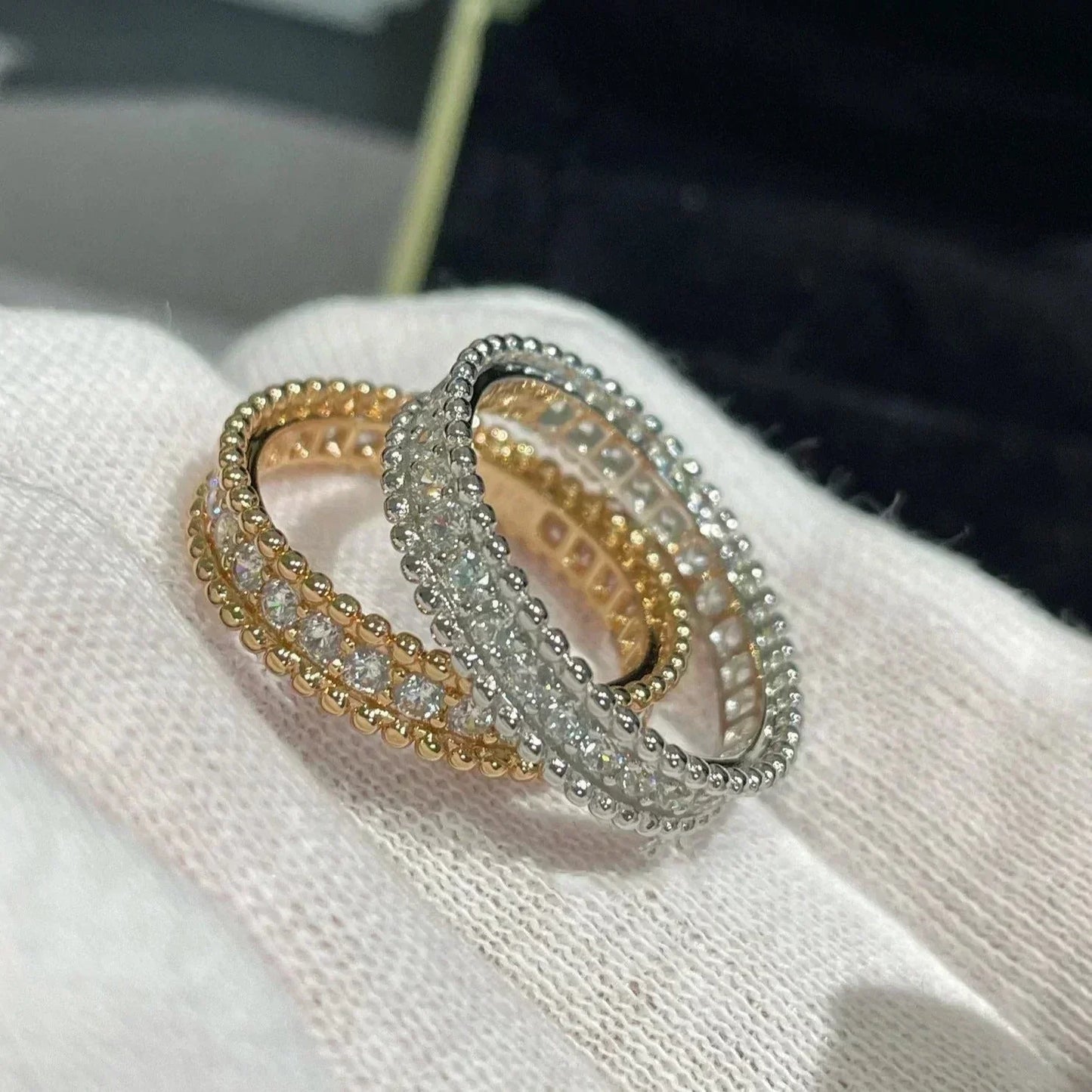 [Royal]PERLEE DIAMOND ROSE GOLD RING