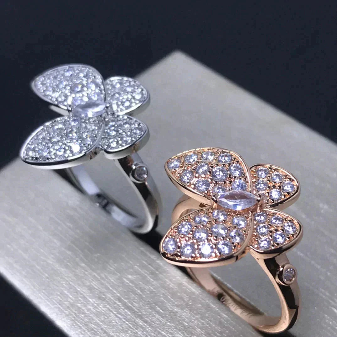 [Royal]BUTTERFLY PINK GOLD DIAMOND RING