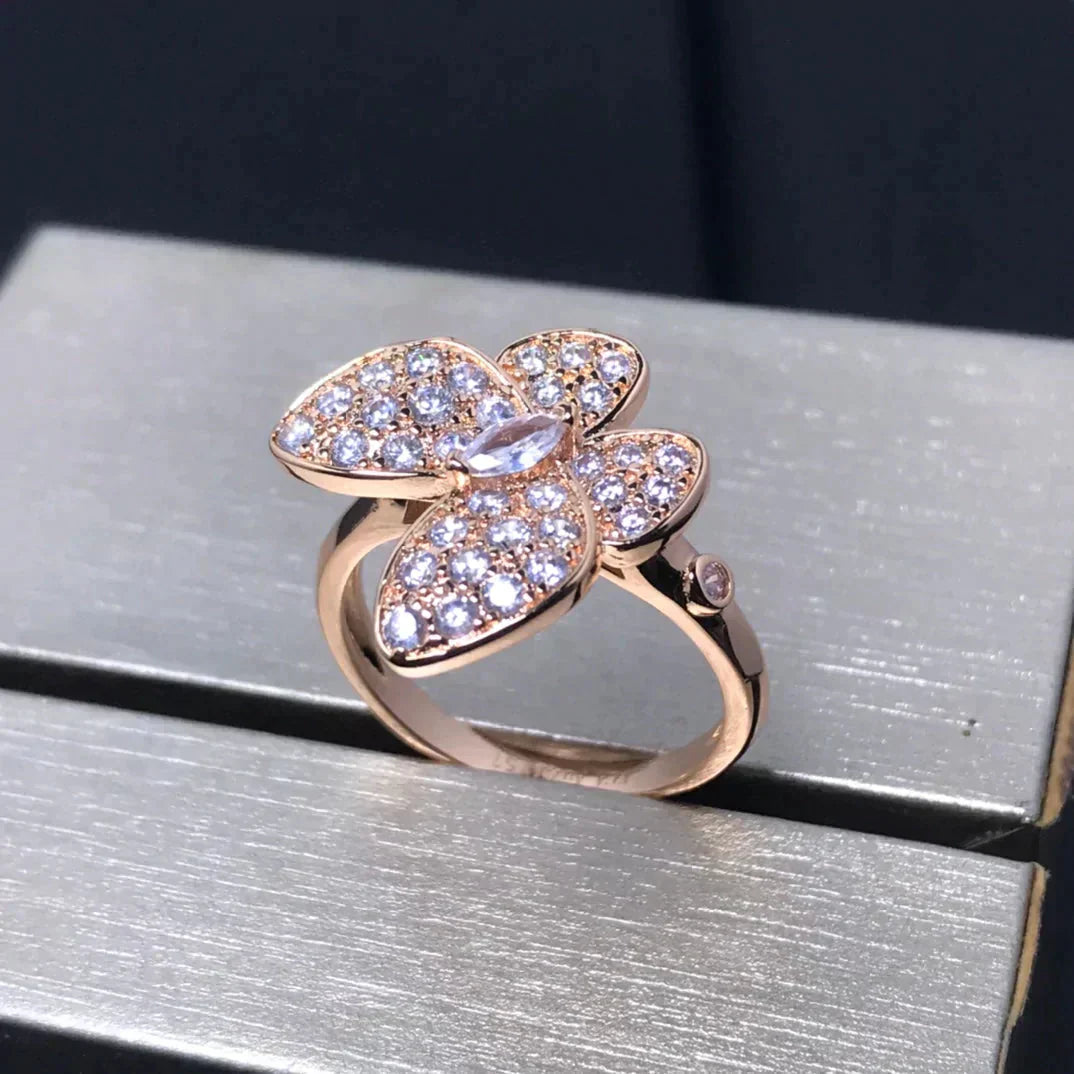 [Royal]BUTTERFLY PINK GOLD DIAMOND RING