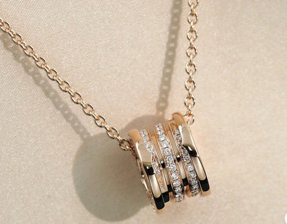 [Royal]ZERO 1 PINK GOLD DIAMOND NECKLACE