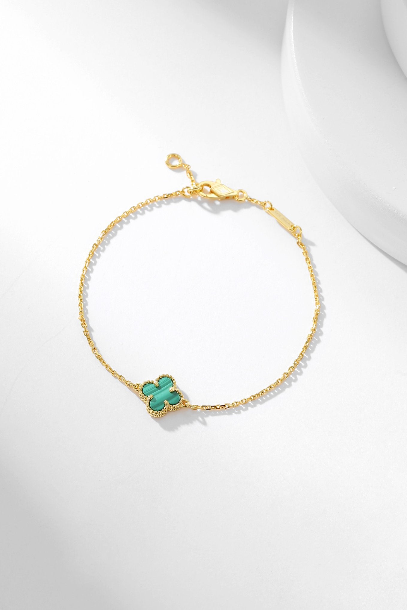 [Royal]CLOVER BRACELET MALACHITE 1 MOTIF