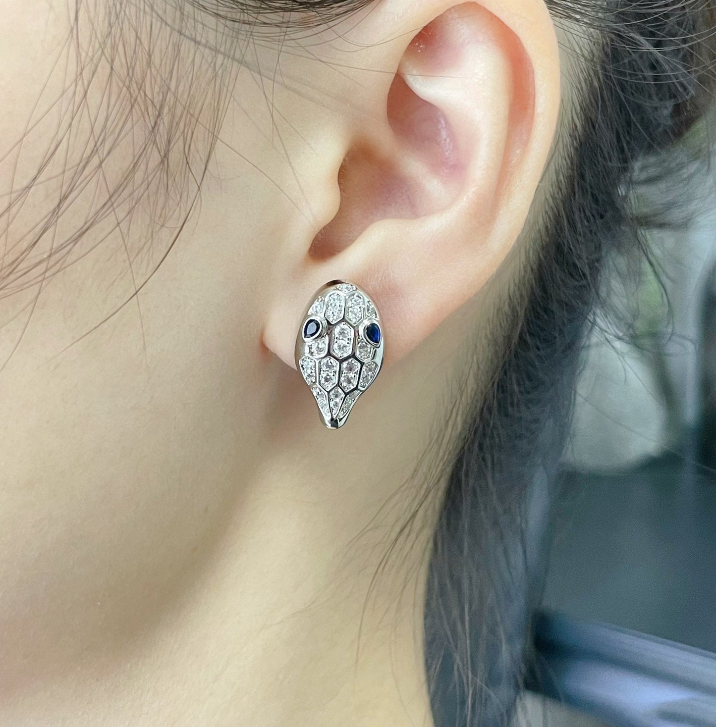 [Royal]SERPENT DIAMOND STUD EARRINGS