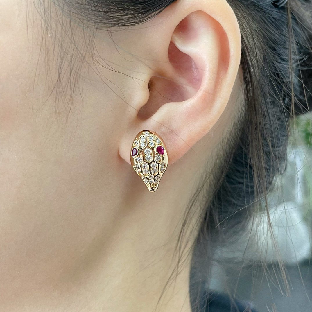 [Royal]SERPENT DIAMOND STUD EARRINGS