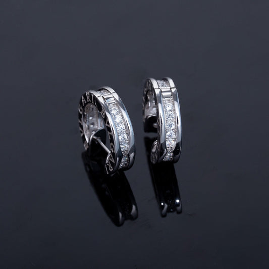 [Royal]ZERO 1 MINI SILVER DIAMOND EARRINGS